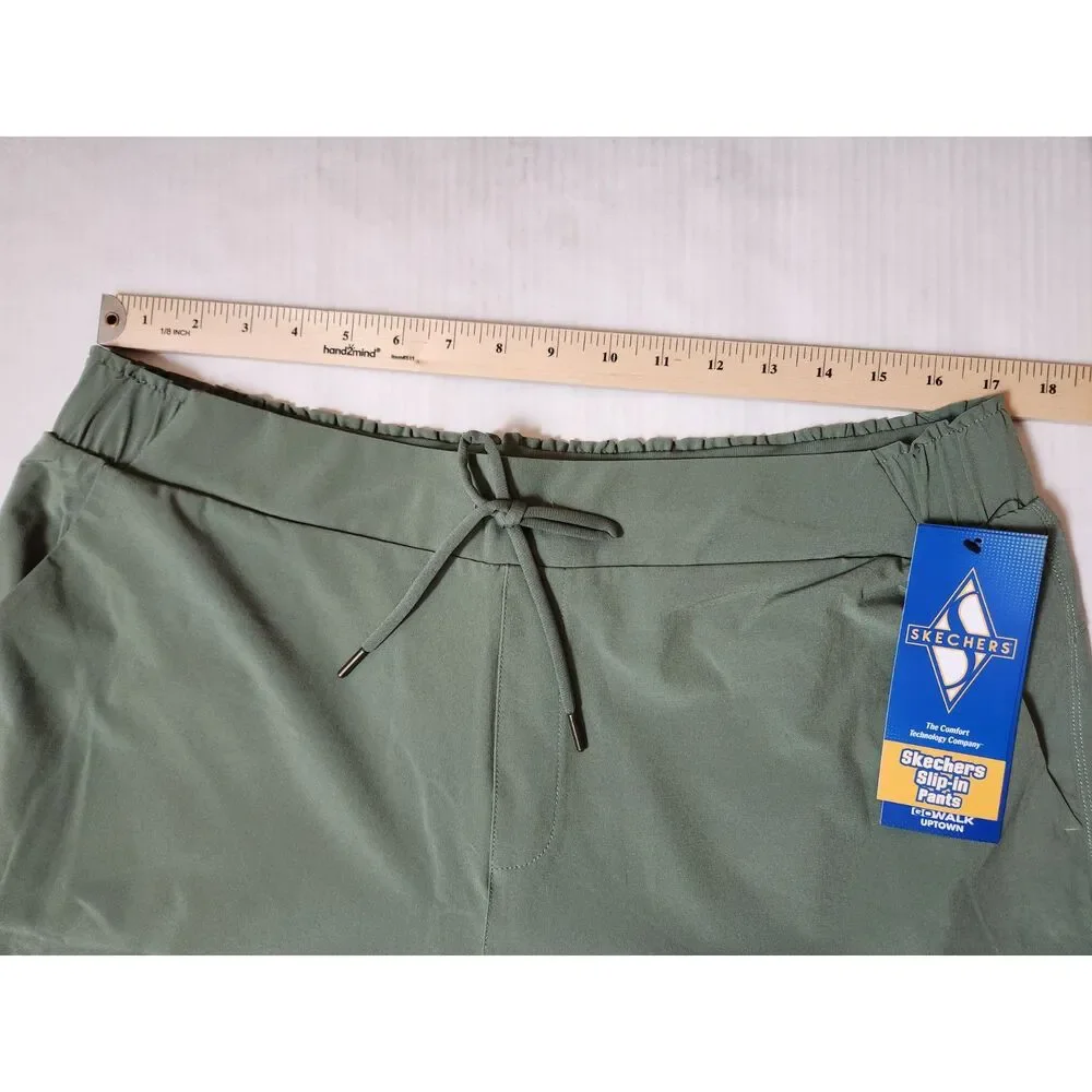 Skechers Olive Green Women's Pull-On Straight Leg Pants